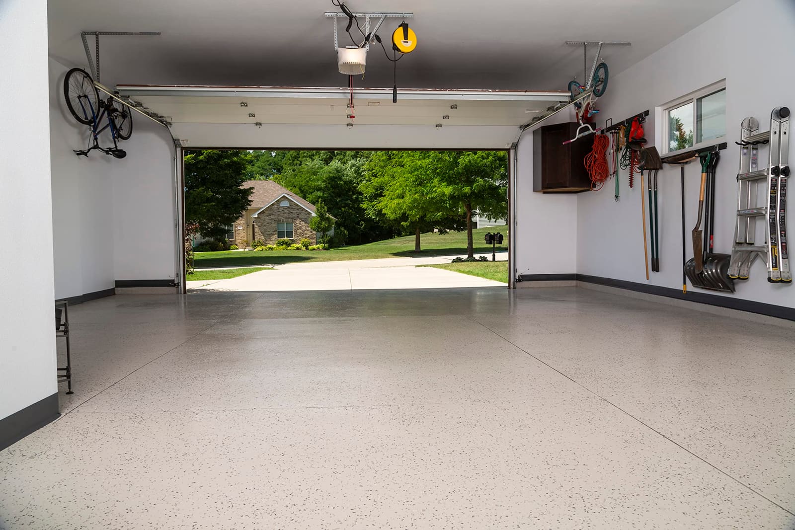 Garage flooring system installed in Boca Raton, FL